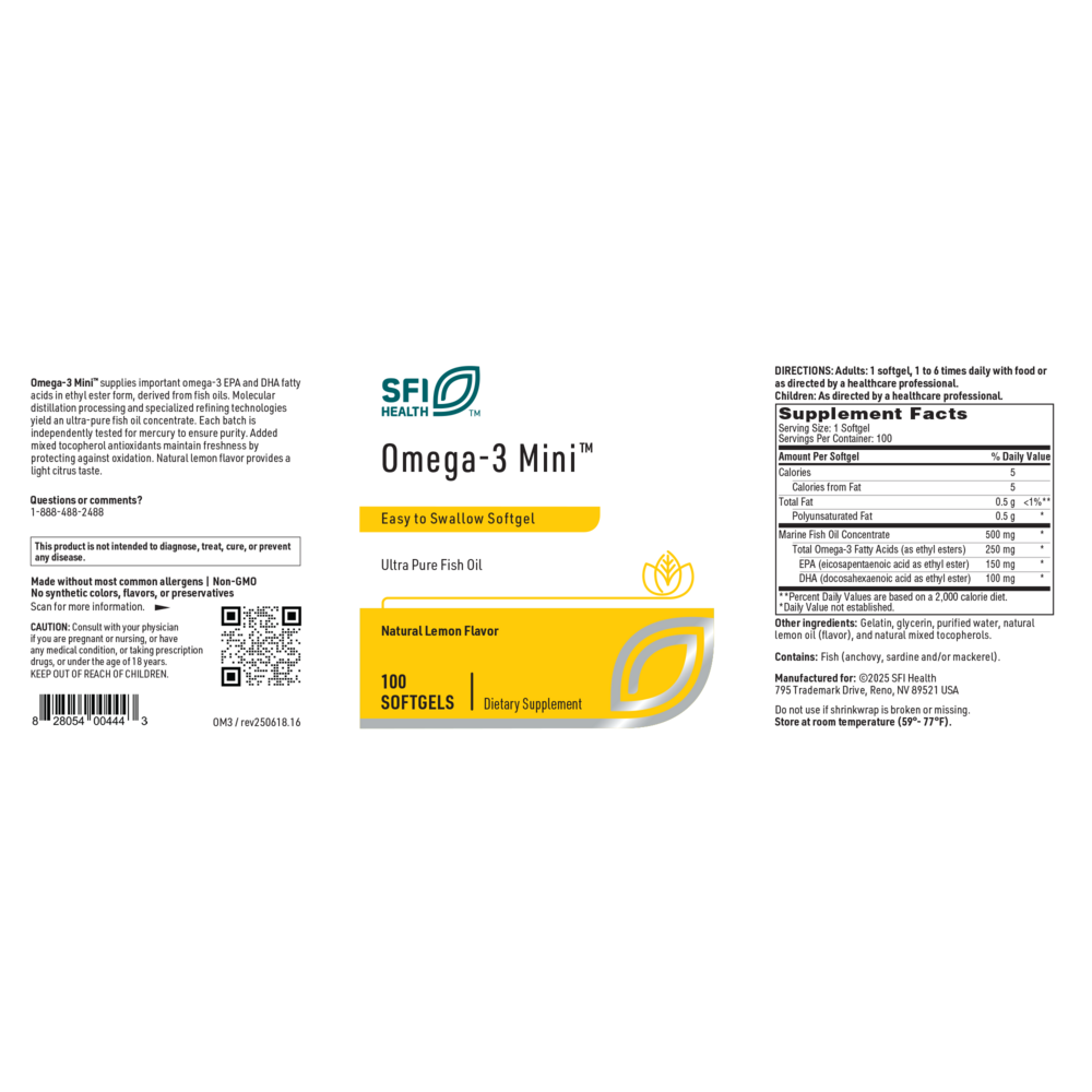 Product image for Omega-3 Mini™ Fish Oil.