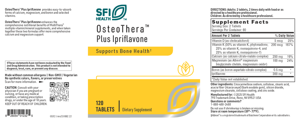 Product image for OsteoThera™ Plus Ipriflavone.