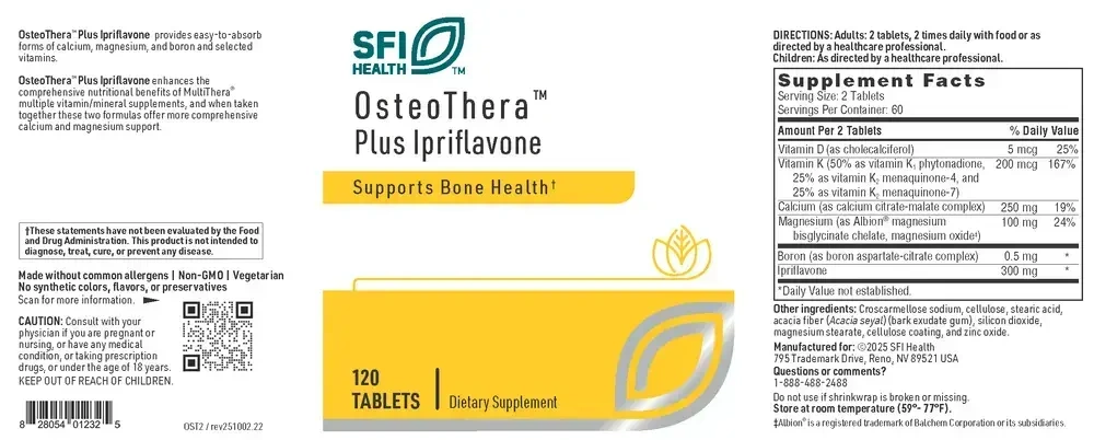 Product image for OsteoThera™ Plus Ipriflavone.