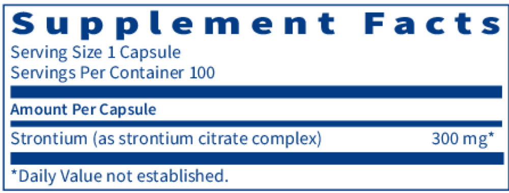 Product image for Strontium (Supports Bone Function).