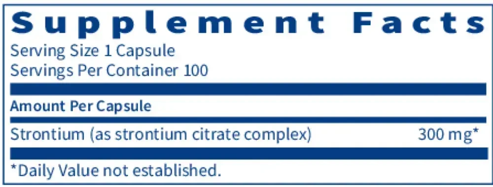 Product image for Strontium (Supports Bone Function).