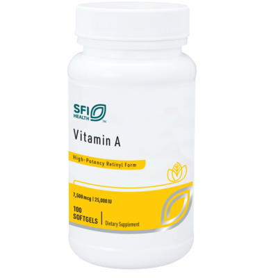 Product image for Vitamin A 25000IU (100 Softgels).