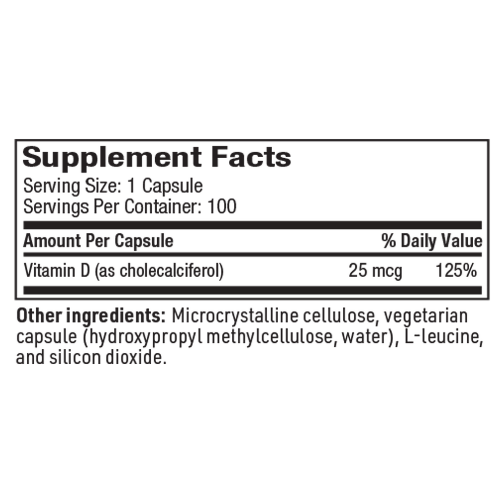 Product image for Vitamin D3 1000IU.
