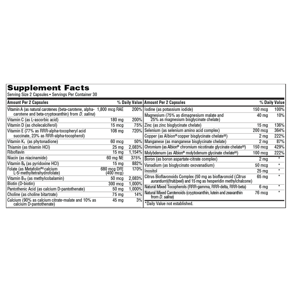 Product image for VitaPrime Iron-Free Capsules.