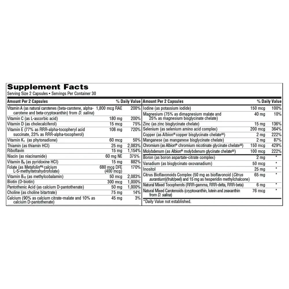 Product image for VitaPrime Iron-Free Capsules.