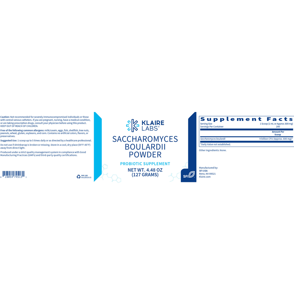 Product image for Ther-Biotic Saccharomyces Boulardii Powder.