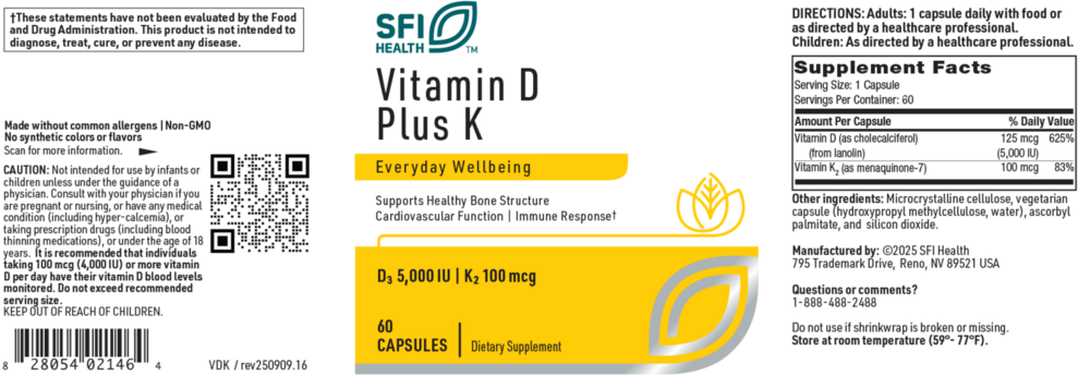 Product image for Vitamin D Plus K.