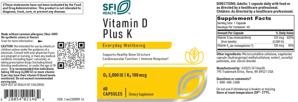 Product image for Vitamin D Plus K.