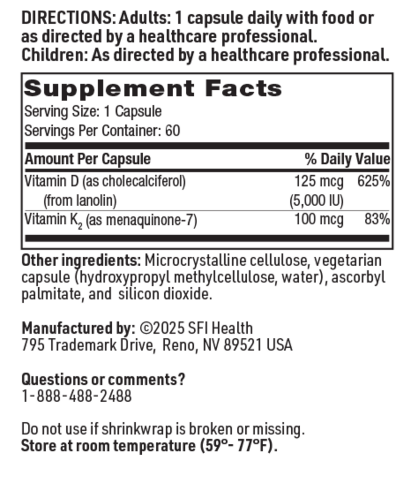 Product image for Vitamin D Plus K.