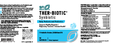 Product image for Ther-Biotic® Synbiotic Shelf Stable Probiotic.