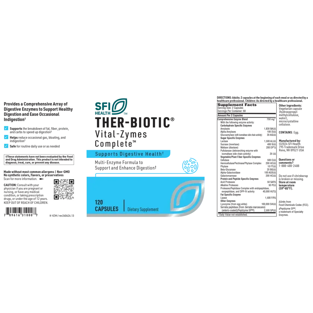 Product image for Ther-Biotic® Vital-Zymes™ (Complete).