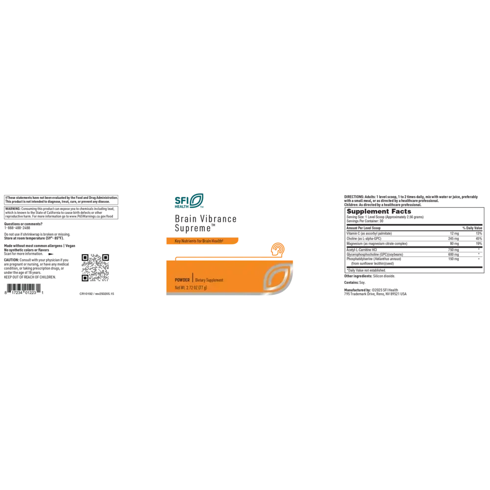 Product image for Brain Vibrance Supreme.