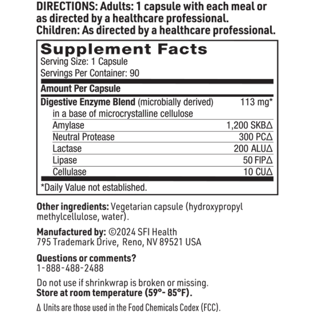 Product image for Digestive Enzymes.
