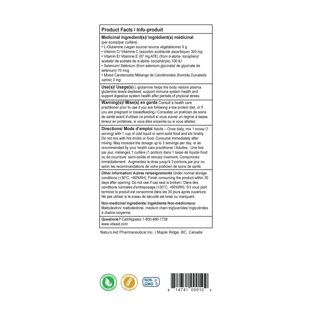Product image for L-Glutamine Plus.