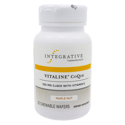 Vitaline CoQ10 100mg w/Vit E Chewable Maple Nut 30 wafers