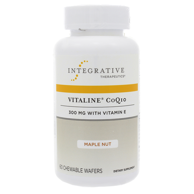 Vitaline CoQ10 300mg w/Vit E Chewable Maple Nut 60 wafers