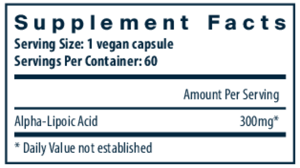 Product image for Lipoic Acid 300mg.