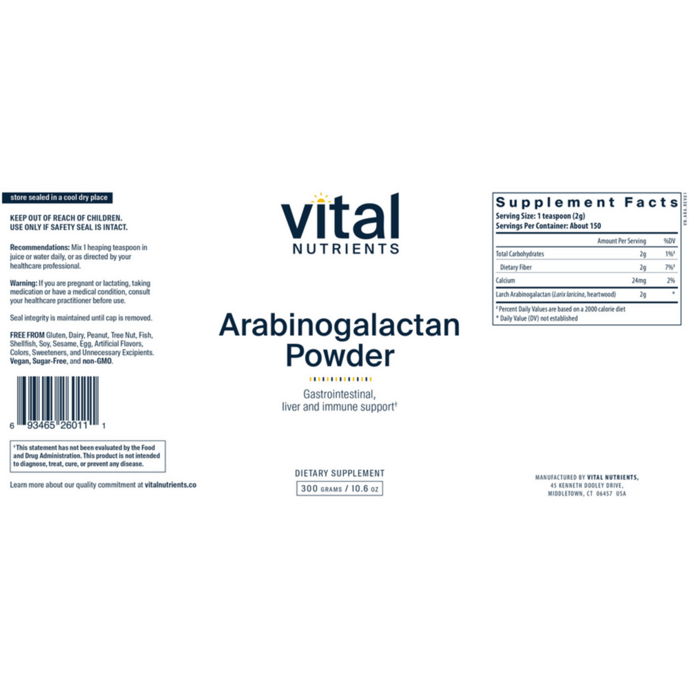 Product image for Arabinogalactan Powder.