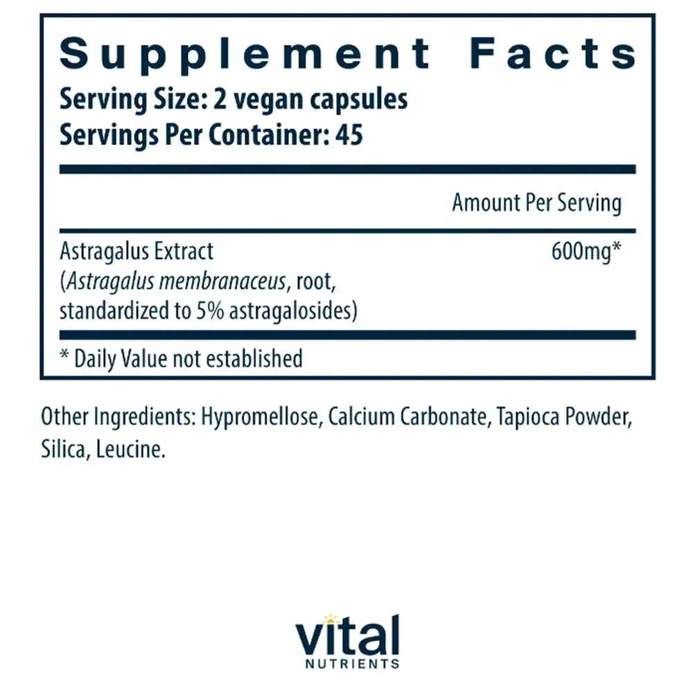 Product image for Astragalus Root Extract 600 mg.