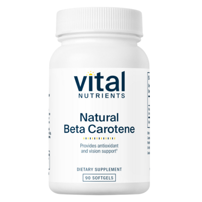 Natural Beta Carotene 90 Softgels