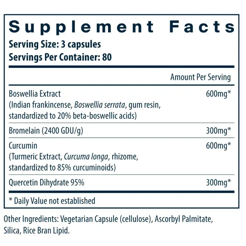 Product image for BCQ: Bromelain, Curcumin and Quercetin.