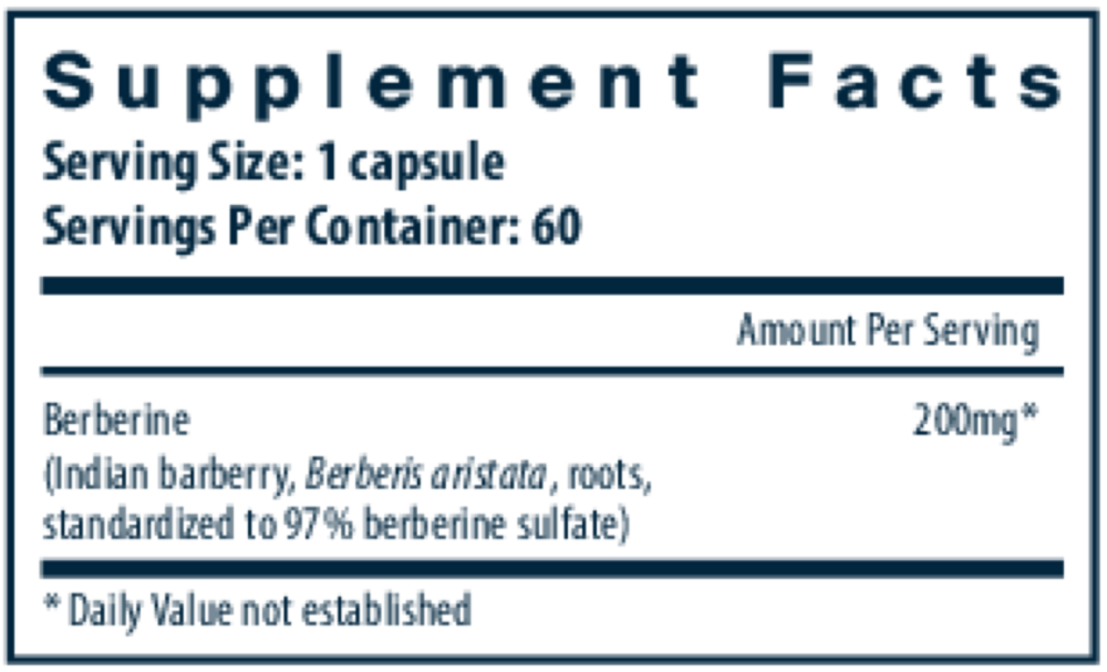 Product image for Berberine 200mg.