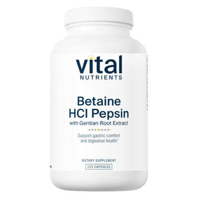 Betaine HCl Pepsin 225 capsules