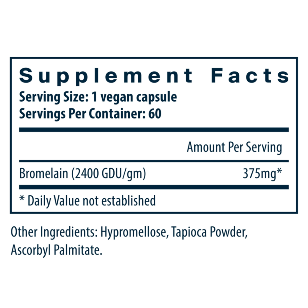 Product image for Bromelain High Potency 2400GDU 375mg.