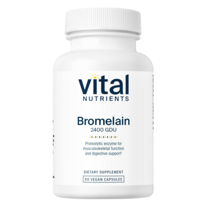 Bromelain High Potency 2400GDU 375mg 60 capsules