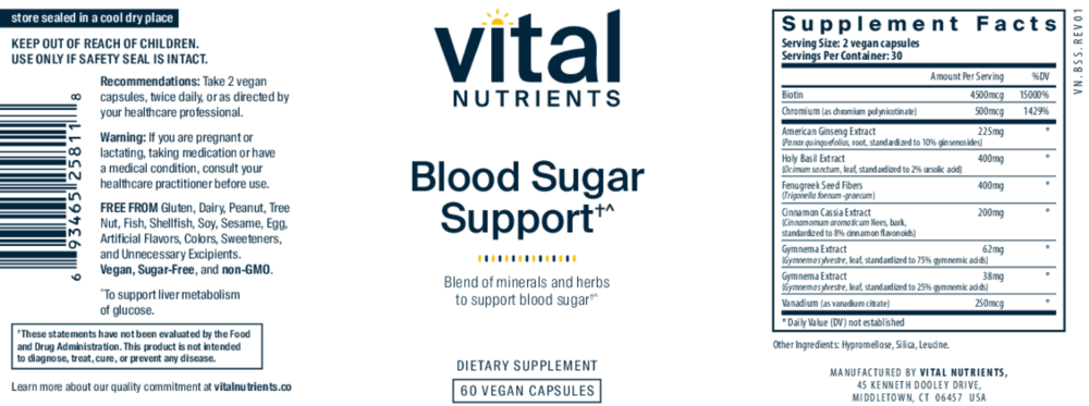 Product image for Blood Sugar Support.