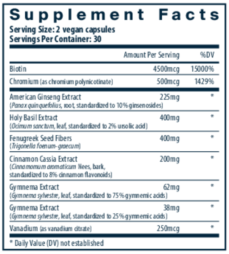 Product image for Blood Sugar Support.