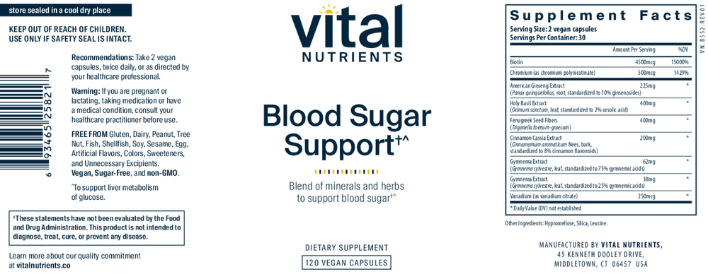 Product image for Blood Sugar Support.