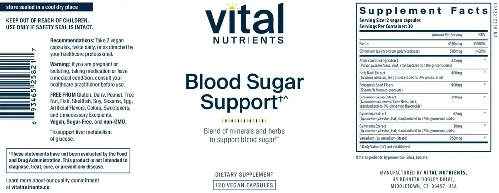 Product image for Blood Sugar Support.