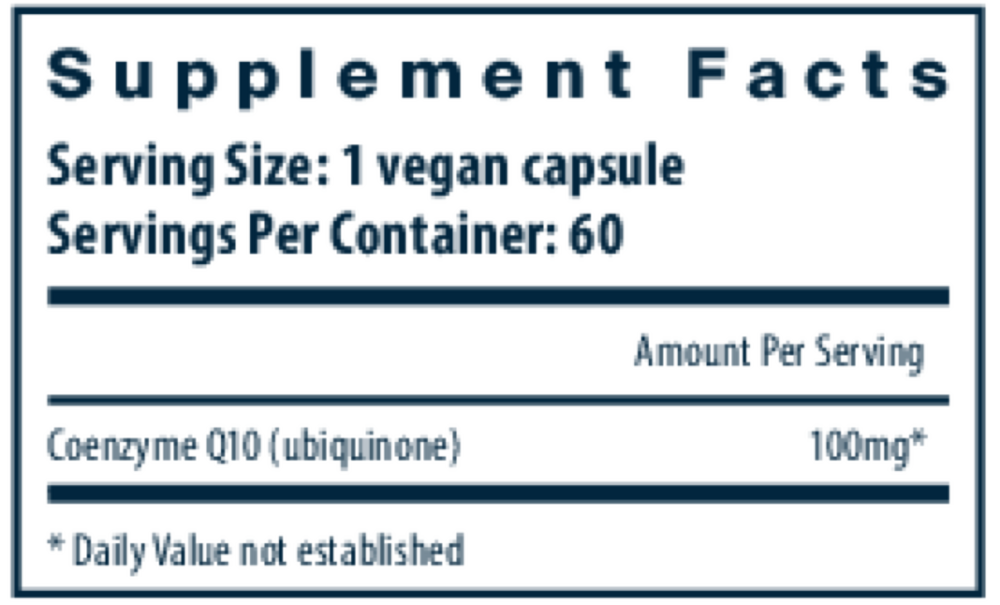 Product image for Coenzyme Q10 100mg.