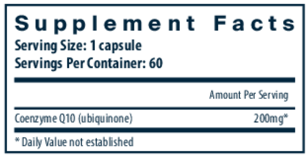 Product image for Coenzyme Q10 200mg.