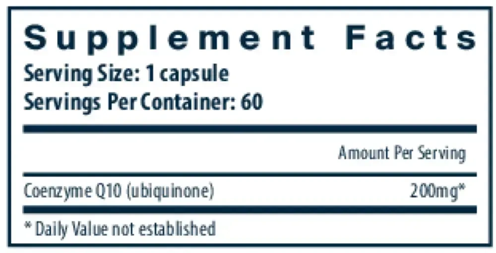 Product image for Coenzyme Q10 200mg.