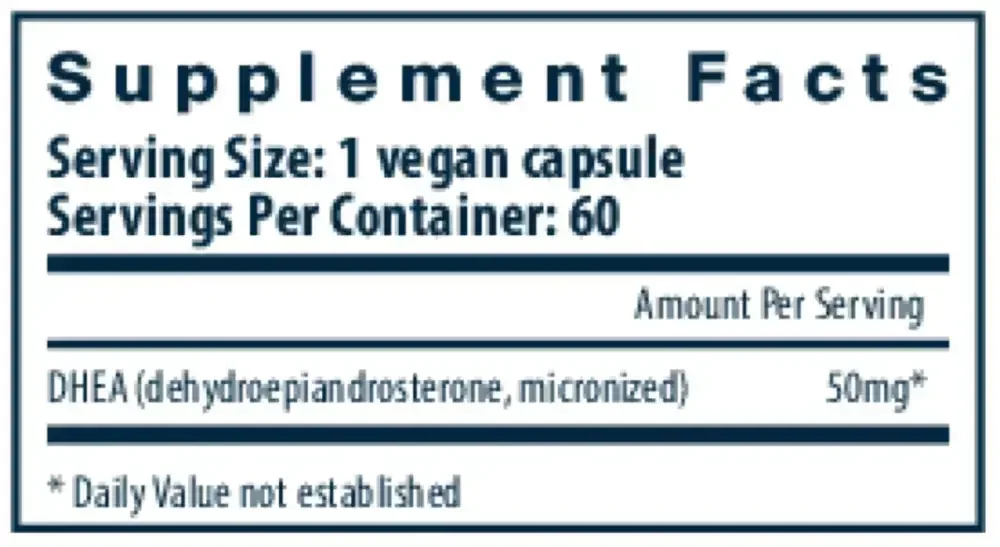 Product image for DHEA 50mg.