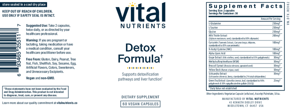 Product image for Detox Formula.