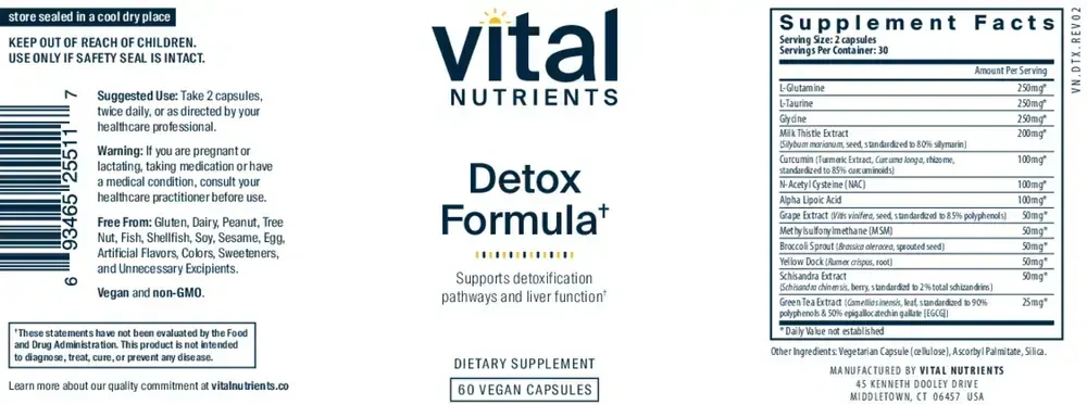 Product image for Detox Formula.