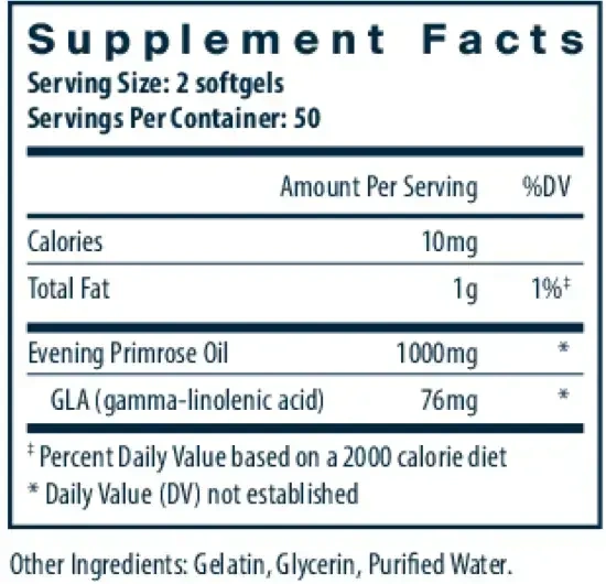 Product image for Evening Primrose 1000mg.