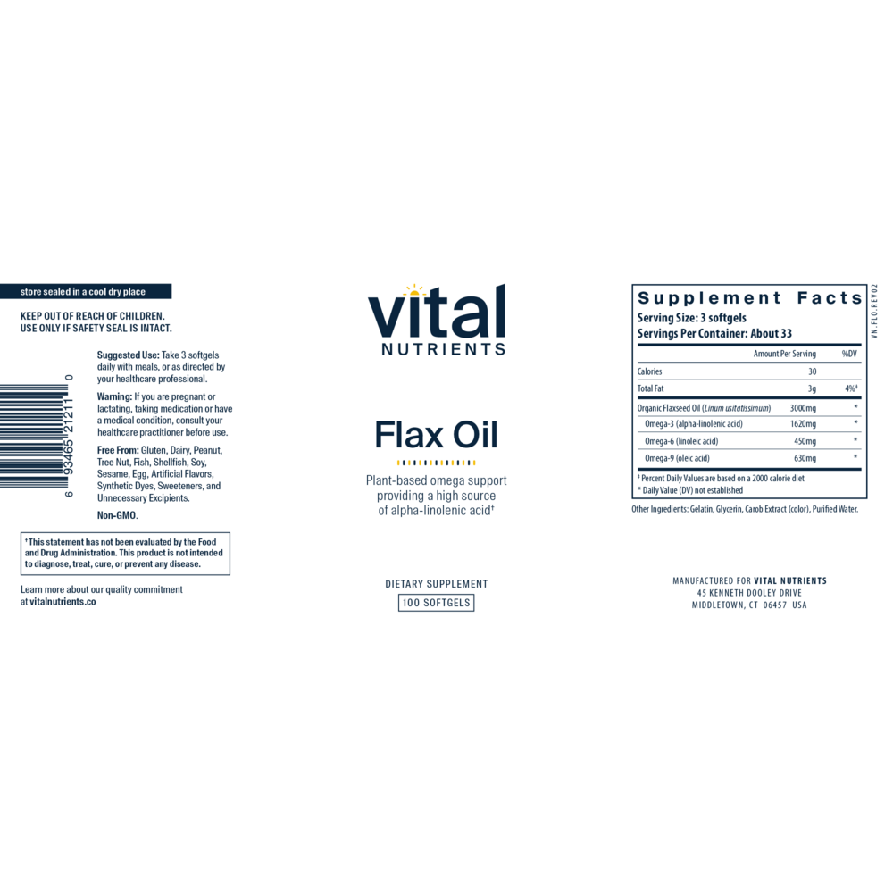 Product image for Flax Oil.