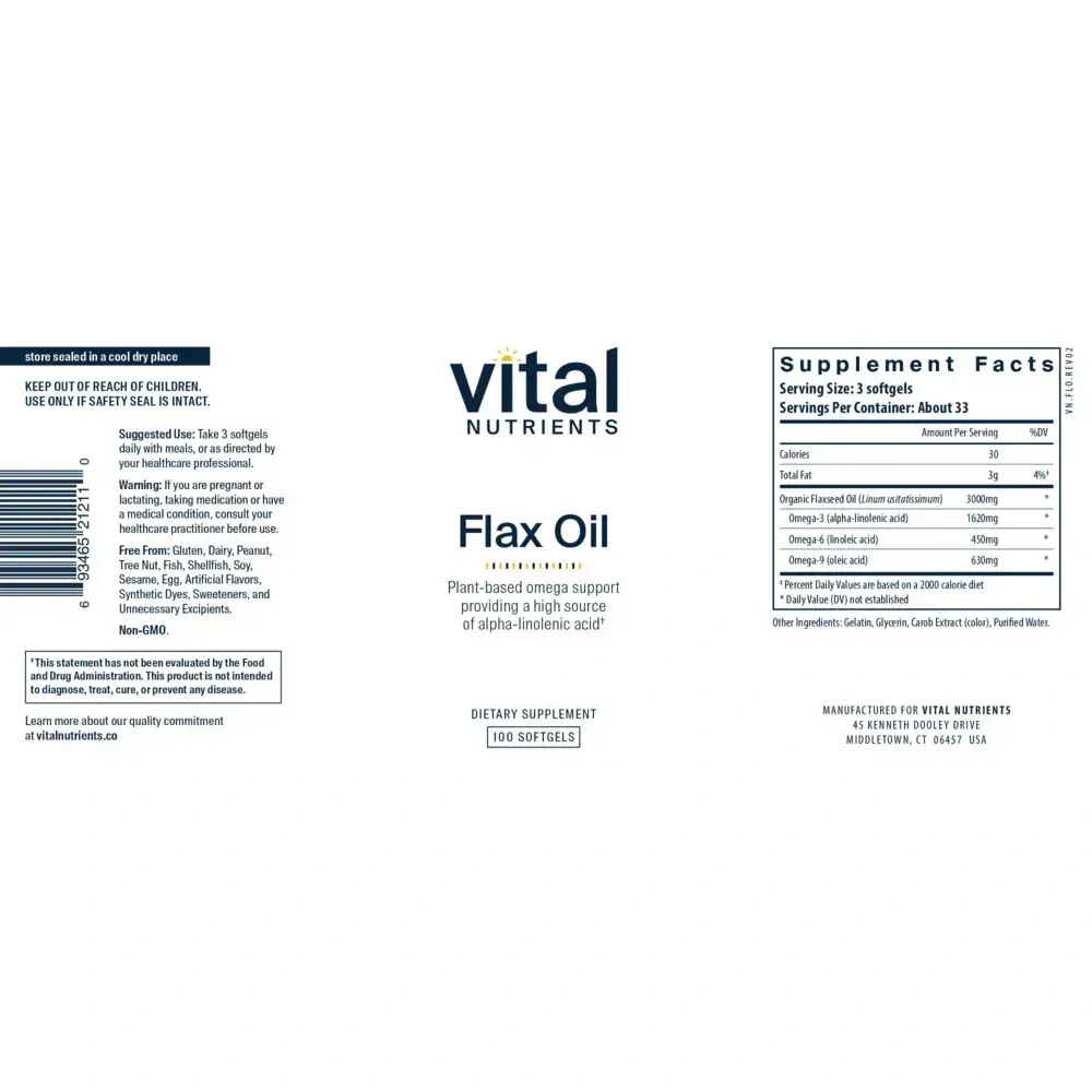 Product image for Flax Oil.