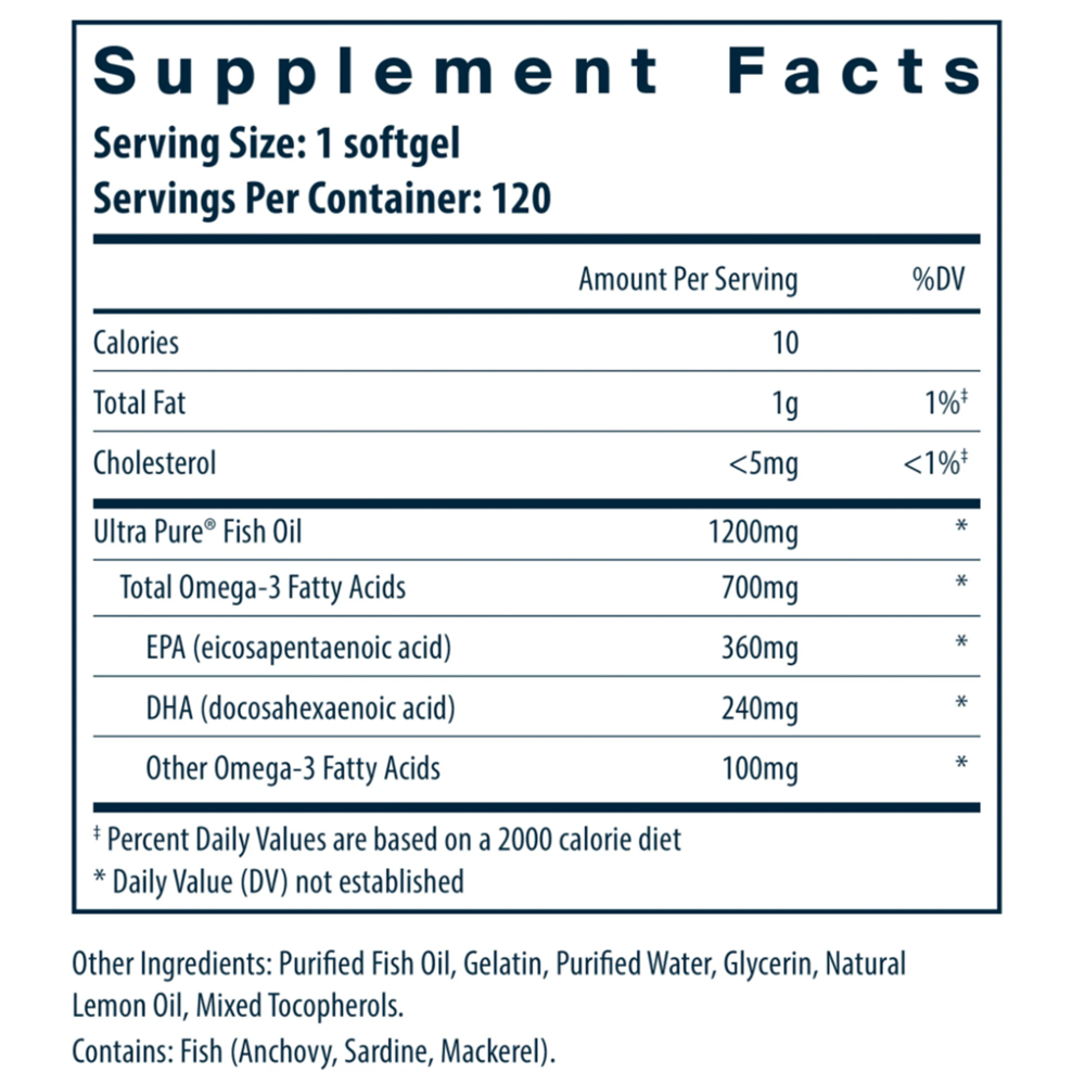 Product image for Ultra Pure Fish Oil 700.