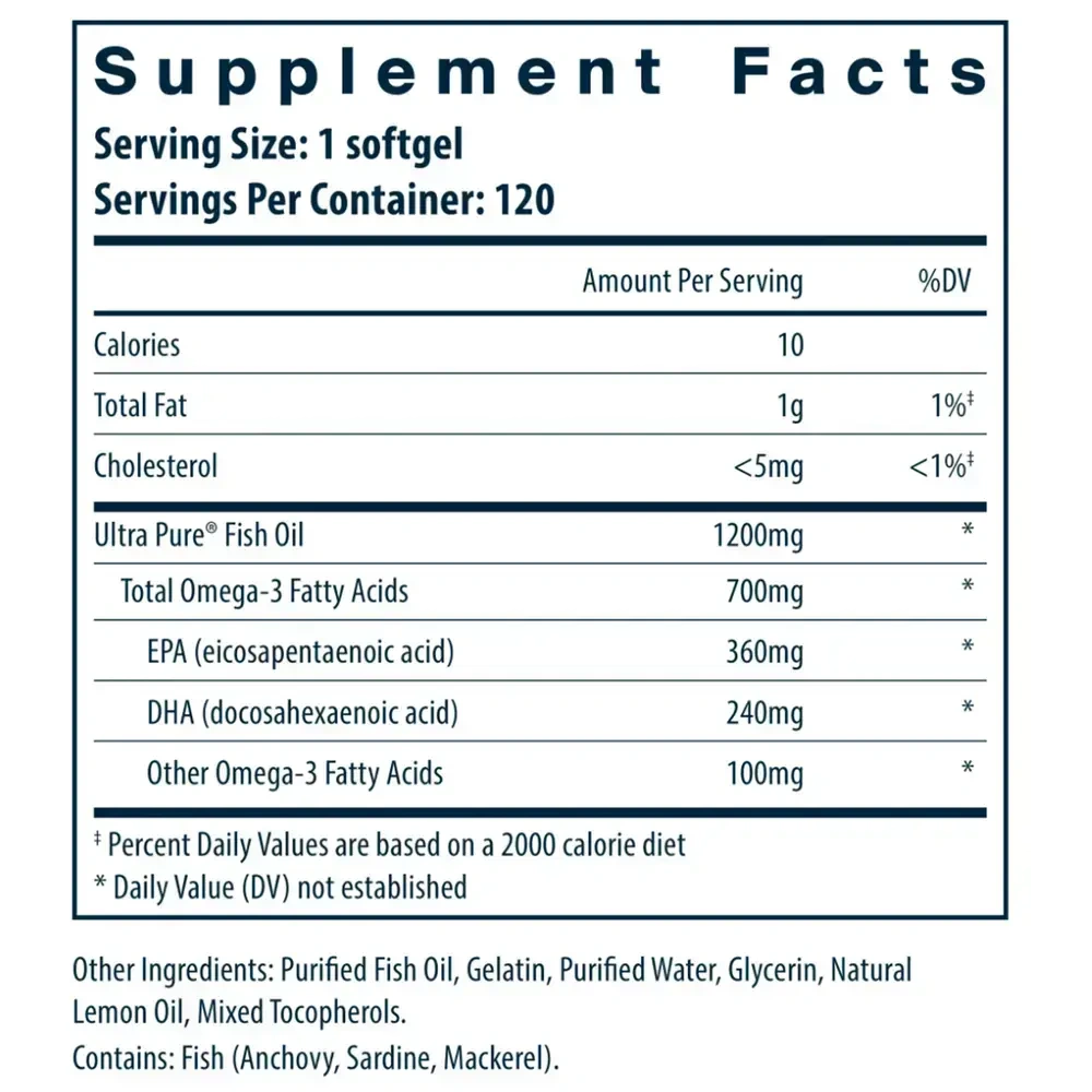 Product image for Ultra Pure Fish Oil 700.