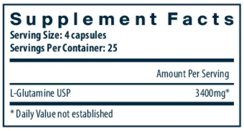 Product image for Glutamine 3400mg.