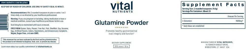 Product image for Glutamine Powder 9600mg.