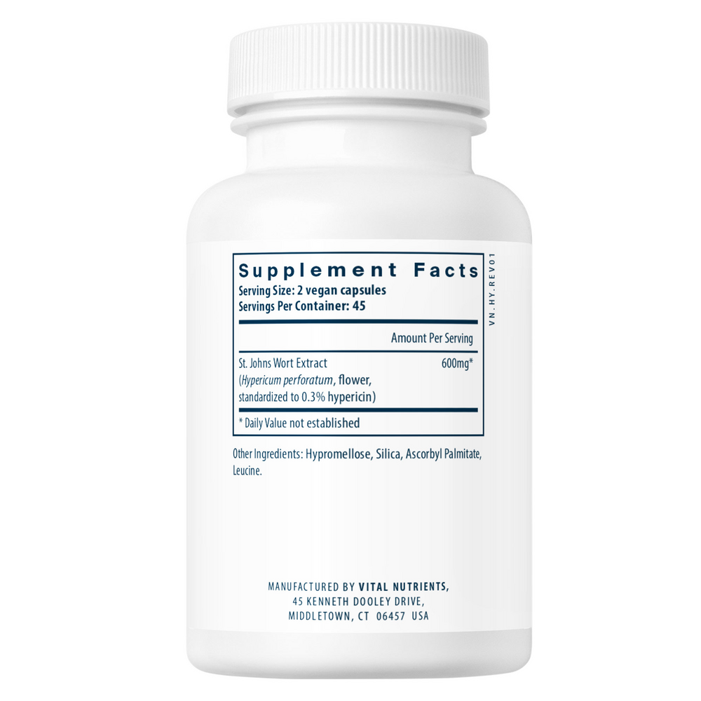 Product image for St. John’s Wort 0.3% Standardized Extract.