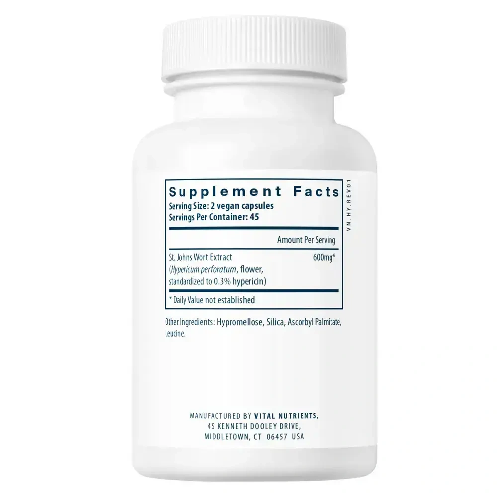 Product image for St. John’s Wort 0.3% Standardized Extract.