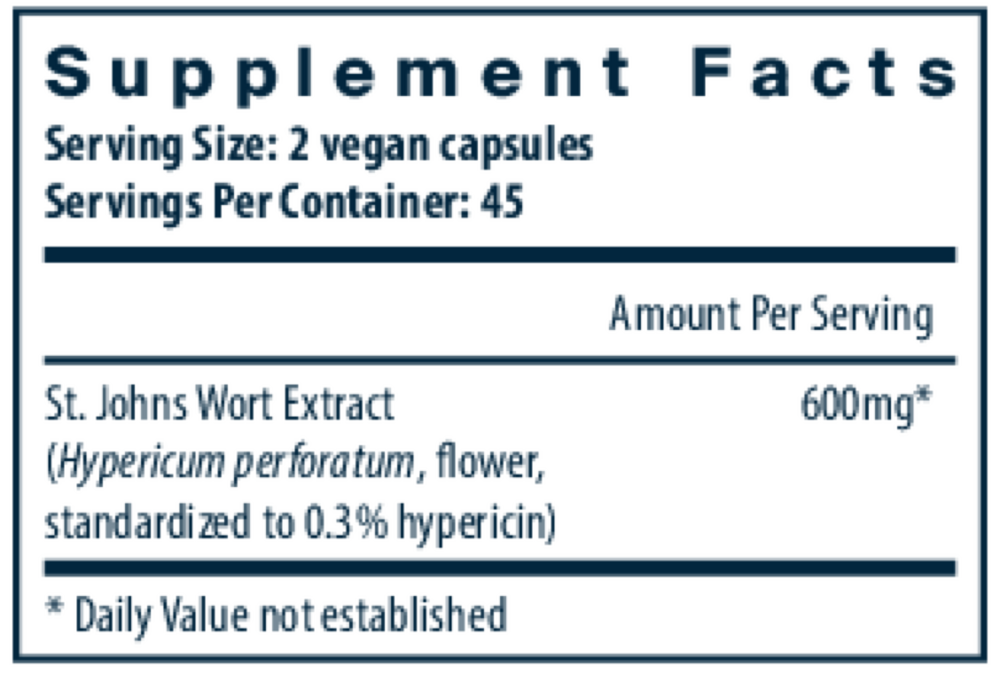 Product image for St. John’s Wort 0.3% Standardized Extract.