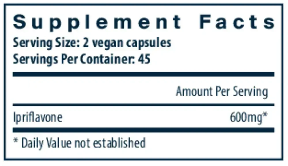 Product image for Ipriflavone 600mg.